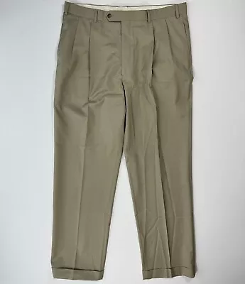 Brooks Brothers Dress Pants Mens 38x32 Wool Career Casual Modern Cuffed Office • $19.99