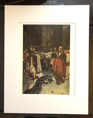 Howard Pyle  On The Edge Of The Ring....  11 X 14 Matted Art Print-1898 • $22.49