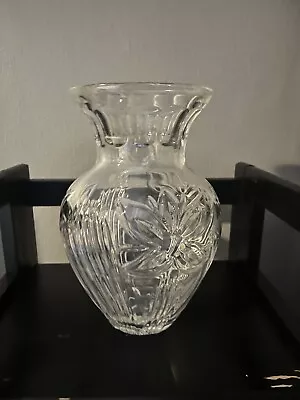 Waterford Flower Design Crystal Bouquet Vase 10”Tall • $44.95