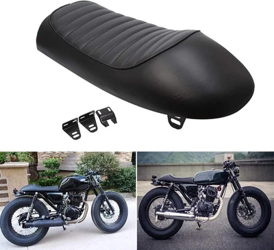 $49.50 • Buy Universal Motorcycle Cafe Racer Flat Seat Hump Saddle For Yamaha Honda Xy