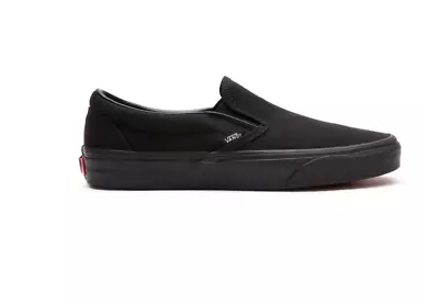 Vans Checkerboard Classic Slip-On Shoes Black • £87