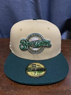 Milwaukee Brewers Lids Hat Drop New Era 59Fifty Hat 7 1/4 • $9.99