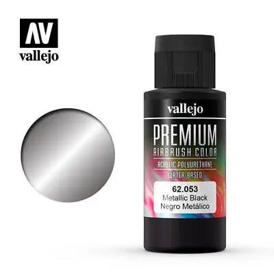 $11.99 • Buy Vallejo Premium Airbrush Color Metallic Black 60ml Acrylic Polyurethane Paint