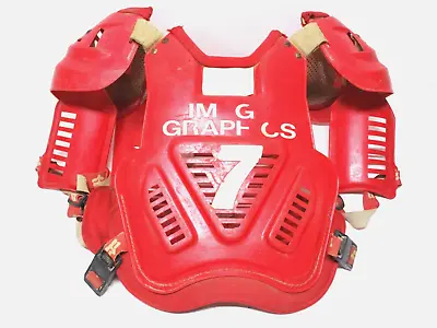 Vintage Moto-X FOX Racing Adult Chest Protector - 1980's - Red Roost Motocross • $150