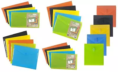 Eco Eco Stud Wallets 50% Recycled Popper Wallets Document Files Folders Storage • £5.45