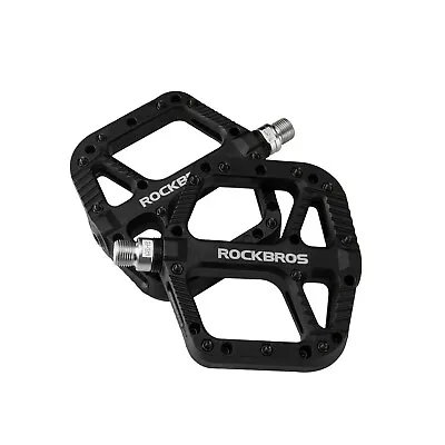 ROCKBROS Mountain Bike Pedals Nylon Composite Bearing 9/16  MTB Bicycle Pedals • $23.99