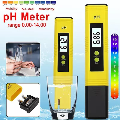£5.54 • Buy PH Meter Tester LCD Digital Electric Water Test Pen Pocket Hydroponics Aquarium