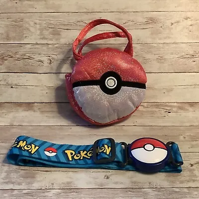 $14.70 • Buy Pokemon Clip N Go Poke Ball Adjustable Belt And WCT Small Tote Purse