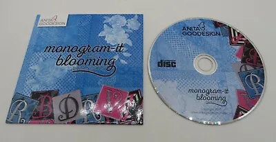 2015 ANITA GOODESIGN Monogram It & Blooming Botanicals Embroidery Machine CD • $5.99
