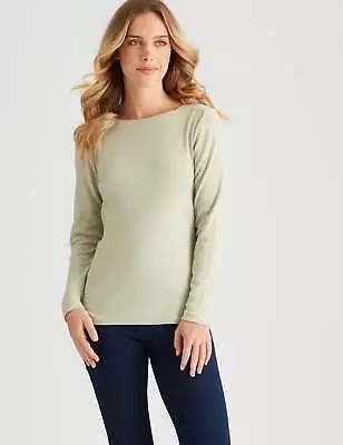 ROCKMANS - Womens Tops -  Long Sleeve Boat Neck Top • $10.58