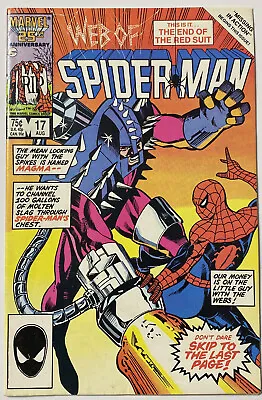 Web Of Spider-Man #17 1986 David Michelinie Marc Silvestri Magma • $0.99