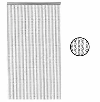 Premium Door Fly Screen - Aluminium Chain Curtain Metal Door • £71.99