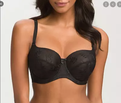 Panache Superbra Tango Ll  Balconette Bra 3251 UK 28G  Black    (pm)       • £27.50