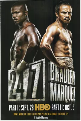 Tim Bradley Jr. Vs Juan Marquez Vintage Original Full Size Fight Poster 21043 • $79.99