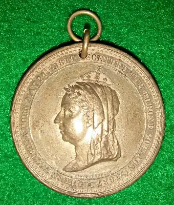 Queen Victoria Golden Jubilee Royalty Commemorative Medallion 1887 • $25.61