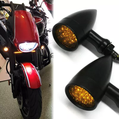 Motorcycle Bullet LED Turn Signal Blinker Brake Light For Suzuki Boulevard M109R • $19.33