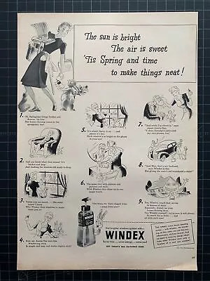 Vintage 1944 Windex Print Ad • $18.20