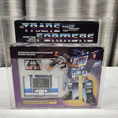 Transformers G1 1984 Original Soundwave Complete Box Unused Sticker And Trees • $850