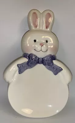 Porcelain Ceramic Spring Easter Bunny Rabbit Ladle Serving Spoon Holder - New • $2.05