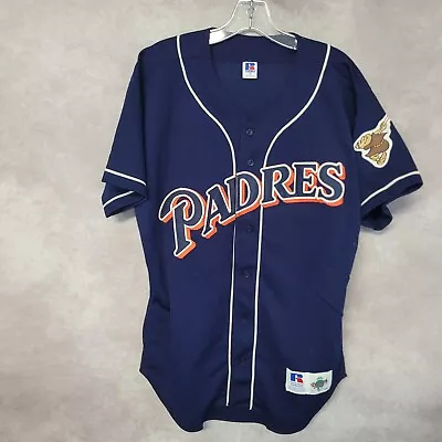 Rare Vintage 90s Russell Diamond Co Authentic San Diego Padres Jersey Mens 44 L • $174.99