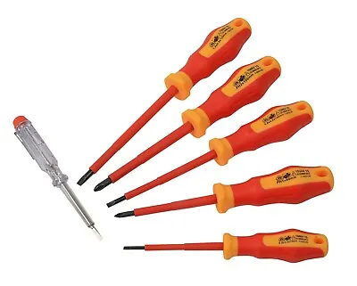 Mannesmann VDE Insulated Screwdriver Set / 6 Pcs / 1000 VAC 1500 VDC GS VPA TUV • £12.49