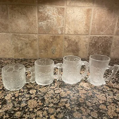 VTG 1993 Flintstones McDonalds RocDonalds Set Of 4 Glass Mug Movie Promotional • $20