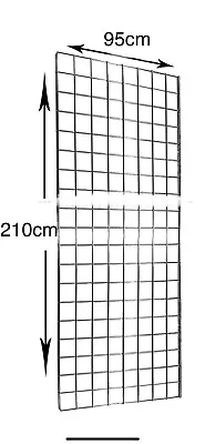 £25 • Buy Grid Panel Mesh Wall Retail Display Shop Fittings Stainless Animal Pen