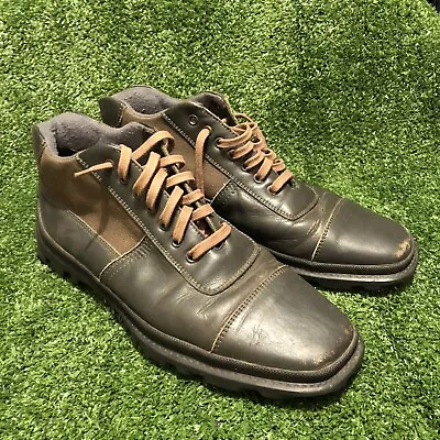 MIU MIU By Prada Mens Leather Sneaker Boots Size U.S 9 • $75