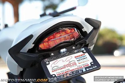 Fit 14-21 Ducati Monster 797 821 1200 SuperSport SEQUENTIAL LED Tail Light SMOKE • $109.95