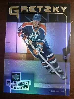 1999-2000 Upper Deck McDonalds - WAYNE GRETZKY For The Performance Record #14 • $0.72