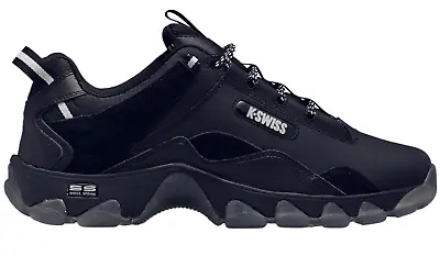 K-Swiss Men's Cali Trail Hiking Shoes Black/Black/Ice 06787-017-M • $45