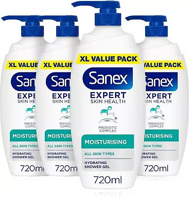 Sanex Expert Skin Health Moisturising Shower Gel 720Ml| Body Wash For Men & Wome • £22.62