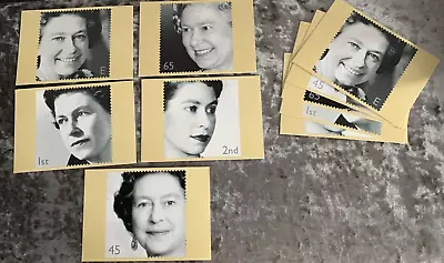 Queen Elizabeth II Golden Jubilee Unused Set Of 2 X 5 Postcards Sets No 238 • £8