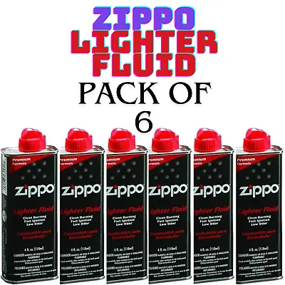 Original Zippo Premium Lighter Fuel Fluid 125 ML Petrol Refill Gift Handwarmer 6 • £23.99