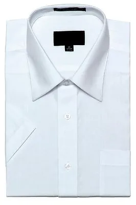 New Men's Regular Fit Short Sleeve Solid Color Dress Shirts - 23 Colors • $22.95