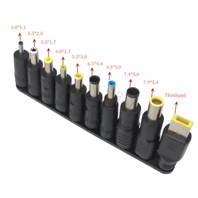 10 Piece Universal AC DC Power Charger Adapter Tips Set For PC Notebook Laptop • £3.29