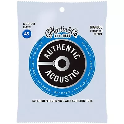 Martin Authentic Acoustic Phosphor Bronze Medium Bass Strings • $19.99