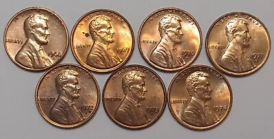 1968-S 1969-S 1970-S 1971-S 1972-S 1973-S 1974-S Lincoln Cent Set + Bonus Coin • $2.99