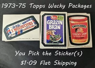 1973-75 Topps Wacky Packages-YOU PICK THE STICKERS-$1.09 Flat Ship UPDATED 1/19 • $3.29