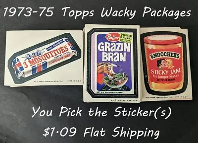 1973-75 Topps Wacky Packages-YOU PICK THE STICKERS-$1.09 Flat Ship UPDATED 4/9 • $3.29