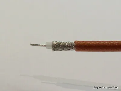 RG400 Military Specification 50R / 50 Ohm RF Coax Cable. Trusted UK Seller. • £7.49