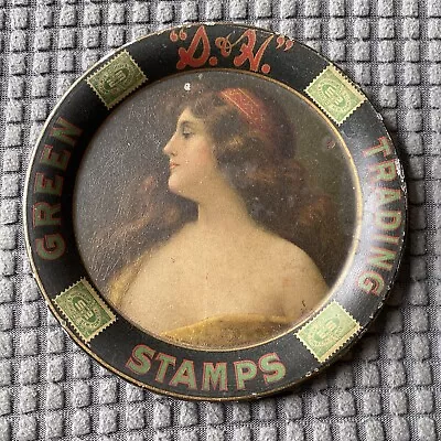 Antique Advertising Tip Tray-S&H Green Trading Stamps • $199.99