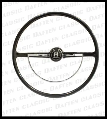 1971 VW Super Beetle Black Steering Wheel W/ Horn Assy Volkswagen T3 113415651A • $385