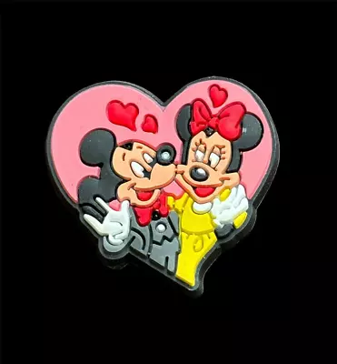 Auction Sale Mickey Mouse And Minnie Heart Shoe Decoration Charms Jibbitz • $1.99