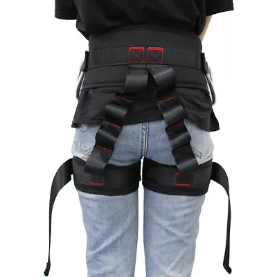 Rigging Outdoor Safety Climb Rock Harness Tree Climbing Protection Seat Belt • £27.99