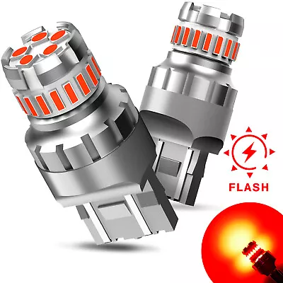 2x 7440 7443 7444 RED LED Flash Blinking Strobe Brake Stop Light Lamps For Honda • $13.99