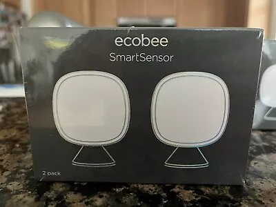 Ecobee SmartSensor Room Temperature Sensors - White Pack Of 2 (EB-RSHM2PK-01) • $70