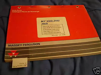 Massey Ferguson 3000 3100 3600 Tractor Parts Catalog  • $9.99