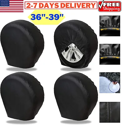 4PCS 36 -39  Waterproof Tire Covers Wheel Tyre Motorhome RV Trailer Camper Truck • $44.99