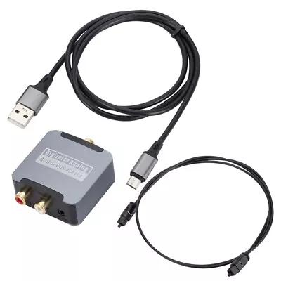 Mini Digital To Analog Audio Converter SPDIF Coaxial 3.5mm Adapter  For TV • $12.46